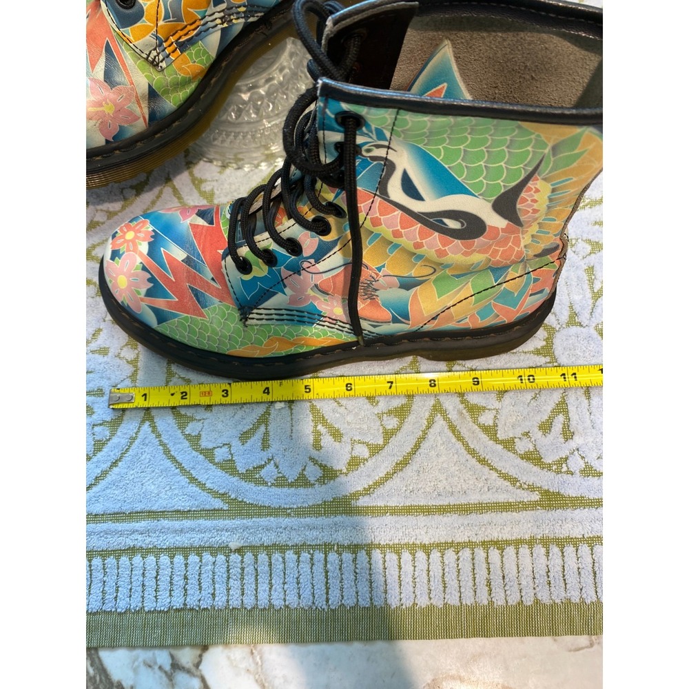 Doc Martens Psycho Tattoo 1460 Leather Boots Women's US 7 & UK 5 Rare Few Scuffs - Picture 12 of 16